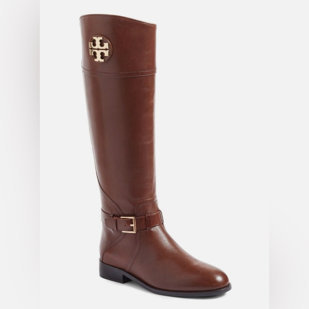 NWT luxury minimalist authentic equestrian Tory Burch 20 MM Adeline Riding Boots - Picture 6 of 17